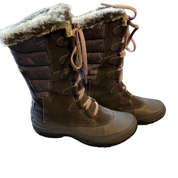 The North Face Women's Nuptse Pur-na Boot, size 7 , Iron Gate Grey/Quail Grey. - Picture 5 of 10